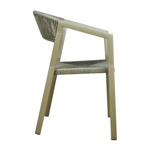 Gartenstuhl stapelbar in Trendfarbe Olive