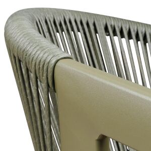 Gartenstuhl stapelbar in Trendfarbe Olive