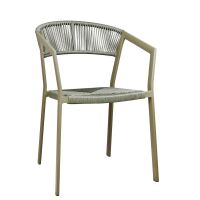 Gartenstuhl stapelbar in Trendfarbe Olive