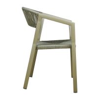 Gartenstuhl stapelbar in Trendfarbe Olive