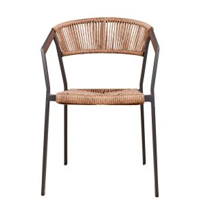 Gartenlounge-Stuhl natur/anthrazit