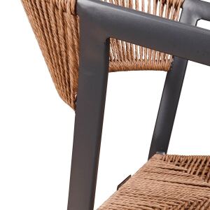 Gartenlounge-Stuhl natur/anthrazit