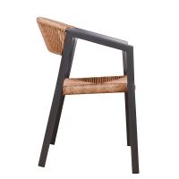 Gartenlounge-Stuhl natur/anthrazit