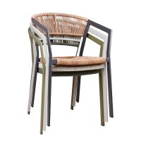 Gartenlounge-Stuhl natur/anthrazit