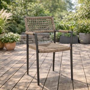 Gartenstuhl Native mit Kunststoffgeflecht, natur