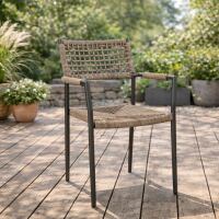 Gartenstuhl Native mit Kunststoffgeflecht, natur