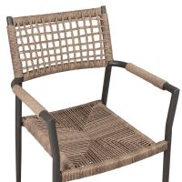 Gartenstuhl Native mit Kunststoffgeflecht, natur