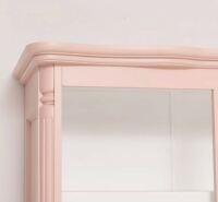 romantisches Bücherregal - Vintage Regal pastellrosa + weiß