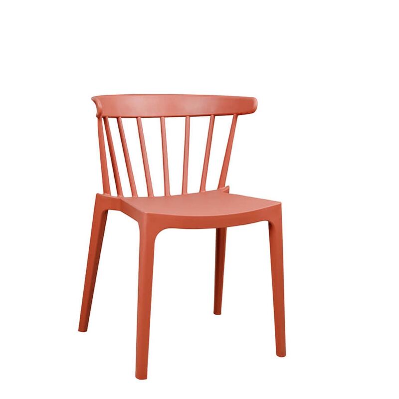 Nordic Outdoorstuhl, orange-rot