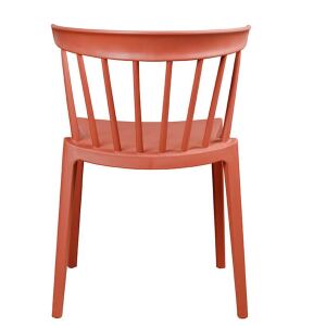 Nordic Outdoorstuhl, orange-rot