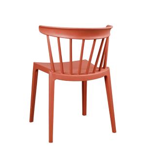 Nordic Outdoorstuhl, orange-rot