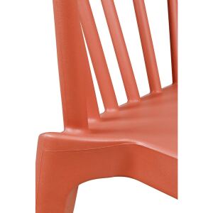 Nordic Outdoorstuhl, orange-rot