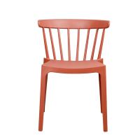 Nordic Outdoorstuhl, orange-rot
