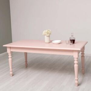 rosa Esstisch 180cm - Tisch mit gedrechselten Beinen...