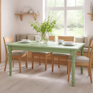 grüner Tisch 180cm - blassgrün mit...