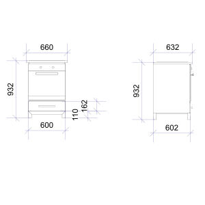 Massivholz Herdmodul Premium