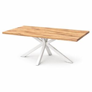 Massivholz-Esstisch 160x90cm Wildeiche geölt,...