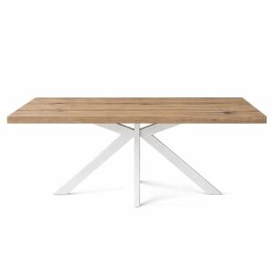 Esstisch White Washed Spider 140x90cm Wildeiche,...