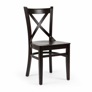 5-teiliges Esszimmer-Komplettset: Esstisch mit 4 Stühlen, dunkelbraun