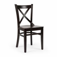 5-teiliges Esszimmer-Komplettset: Esstisch mit 4 Stühlen, dunkelbraun