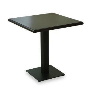 Quadratischer Esstisch 70x70cm mit Stahlfuß, in...