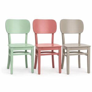 Design-Holzstuhl lackiert, viele RAL Farben