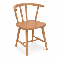 Dining-Komplettset 5-teilig: 4 Stühle + Tisch, Skandi-Look, Buche natur