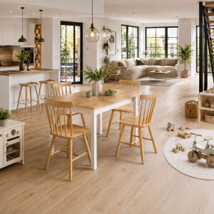 5-teilige Essgruppe im Landhausstil – Esstisch...