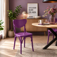 Esszimmerstuhl im Bistro-Design aus Massivholz – in vielen RAL-Farben erhältlich