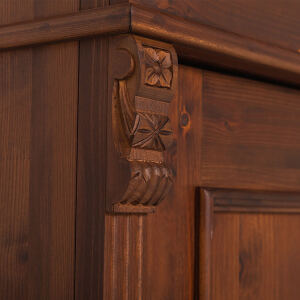 schmaler Schrank in mahagoni - Landhaus Kleiderschrank