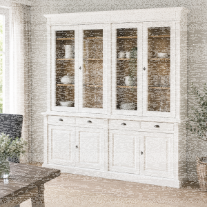 Großer Vitrinenschrank Salzburg Landhausstil,...