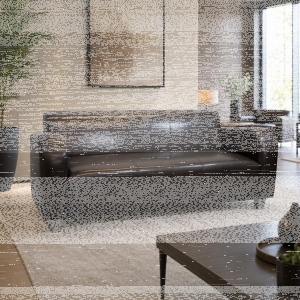 Retro Lounge Sofa Berlin 3 Sitzer Kunstleder dunkelbraun