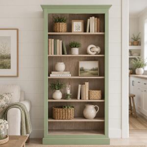 Bücherregal im Landhausstil - Regal blassgrün