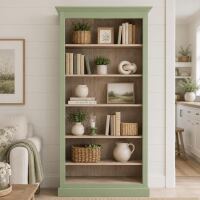 Bücherregal im Landhausstil - Regal blassgrün