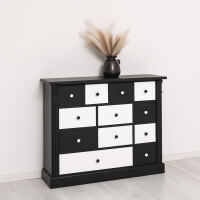 Black and White Kommode - Schubladenkommode in schwarz und weiß