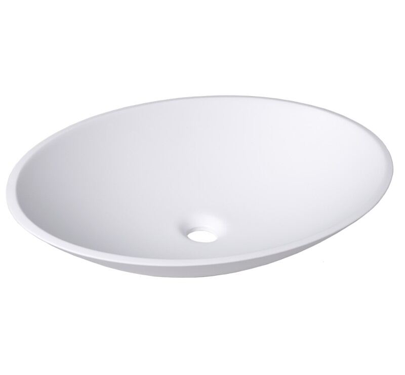 Aufsatzbecken oval ELLIPSE, weiß glänzend