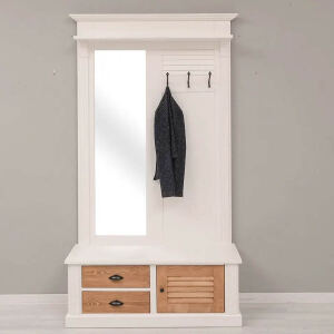 Maritime Garderobe - Landhausgarderobe altweiß