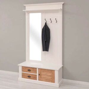 Maritime Garderobe - Landhausgarderobe altweiß