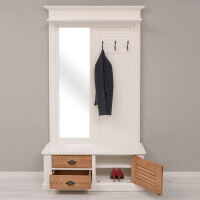 Maritime Garderobe - Landhausgarderobe altweiß