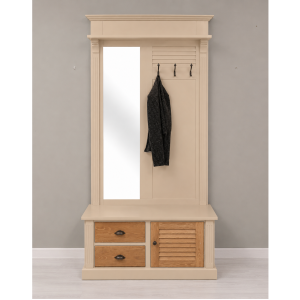 Landhaus Flur - Garderobe in beige