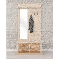 Landhaus Flur - Garderobe in beige