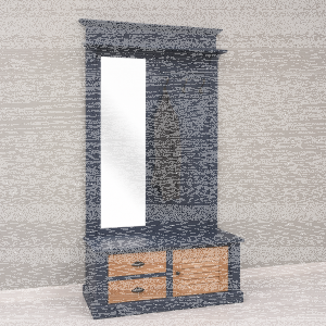 Violettblaue Garderobe - Landhausflur