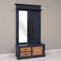 Violettblaue Garderobe - Landhausflur