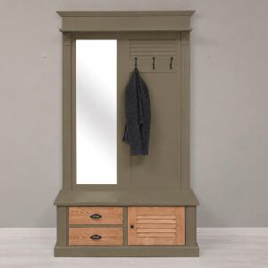 Schilfgrüne Garderobe - Flurbmöbel mit...