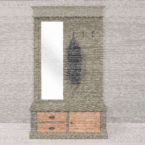 Schilfgrüne Garderobe - Flurbmöbel mit Shuttertüren