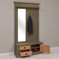 Schilfgrüne Garderobe - Flurbmöbel mit Shuttertüren