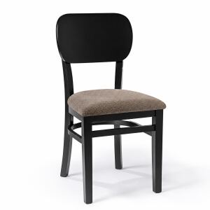 Polsterstuhl 2er-Set Buche | Retro-Stil, versch. Holztonfarben wählbar