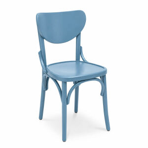 5-teiliges Esszimmer-Set Buche Natur & Pastellblau