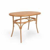 5-teiliges Esszimmer-Set Buche Natur & Pastellblau