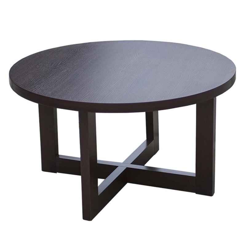 Runder Chill-out-Tisch aus Buche Ø 90cm, versch.Holztöne wählbar